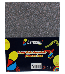 FOAMY CARTA ESCARCHADO -GRIS 21X29.7 